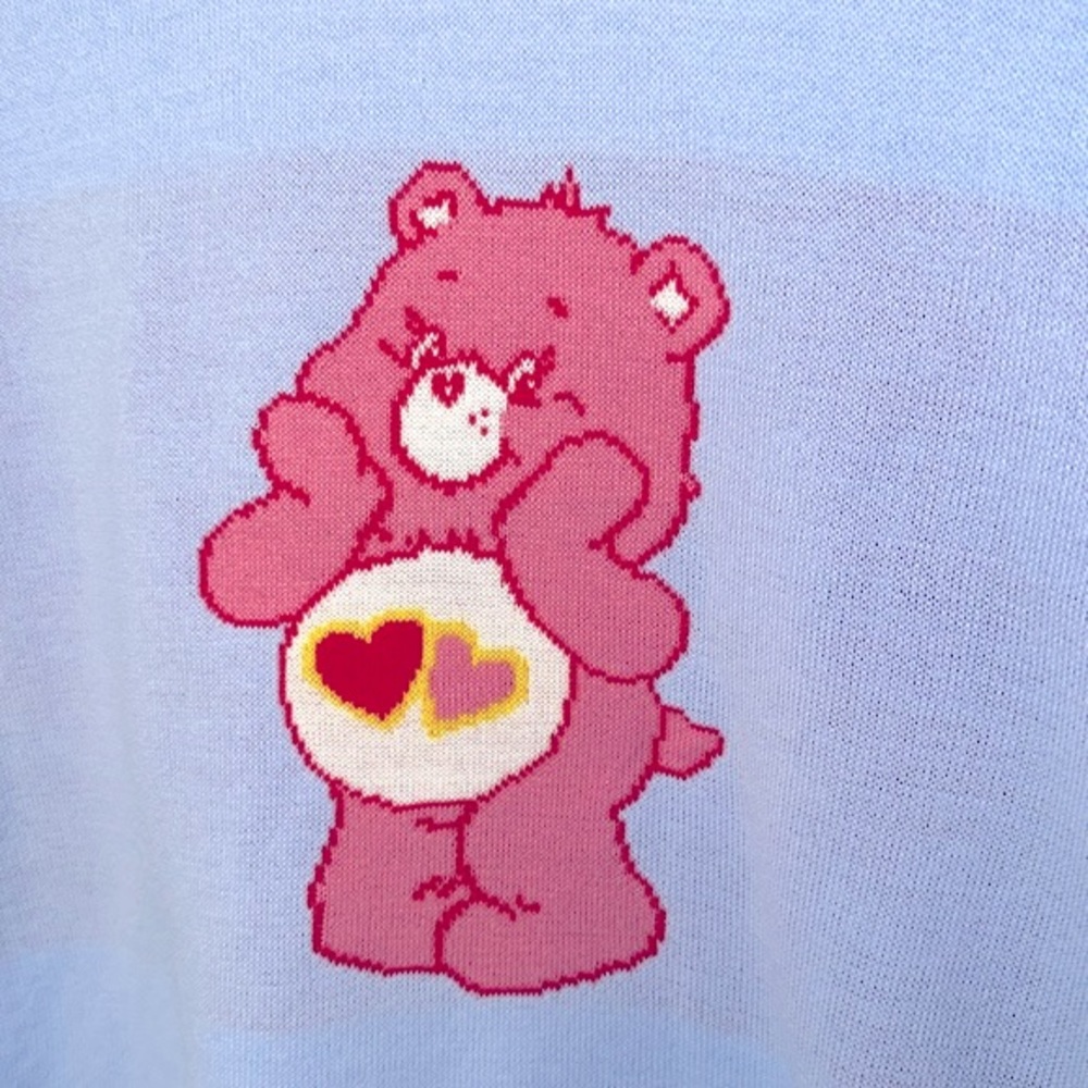 NWT Skinny Dip X Care Bears Love A Lot Bear Crop Sweater - Picture 5 of 13